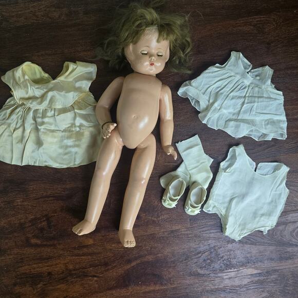 VERY RARE 1930's Effanbee Patsy Lou Composition Doll Original with Bracelet - Picture 7 of 12